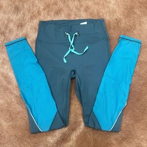 FABLETICS Storm Slate/Ocean Eyes Stride 9 High Waisted Legging